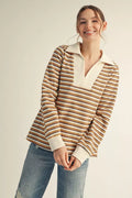 Mocha Rugby Long Sleeve Top