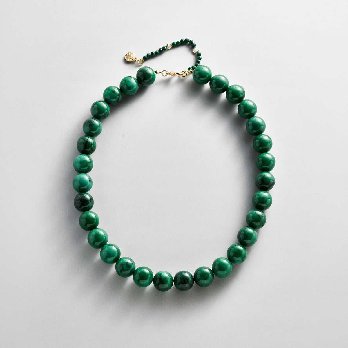 Malachite Mini Jane Beaded Necklace