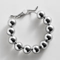Silver Jane Beaded Bracelet