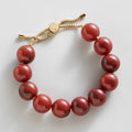Jane Beaded Bracelet -  Cherry Red