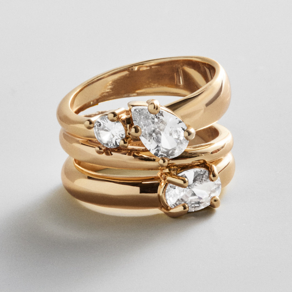 Angela Gold Ring Set