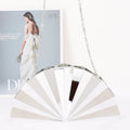 Silver Metallic Acrylic Party Clutch
