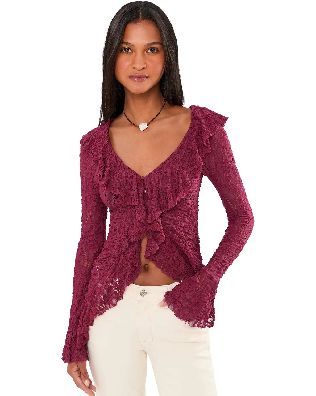 Laney Cardigan in Burgundy