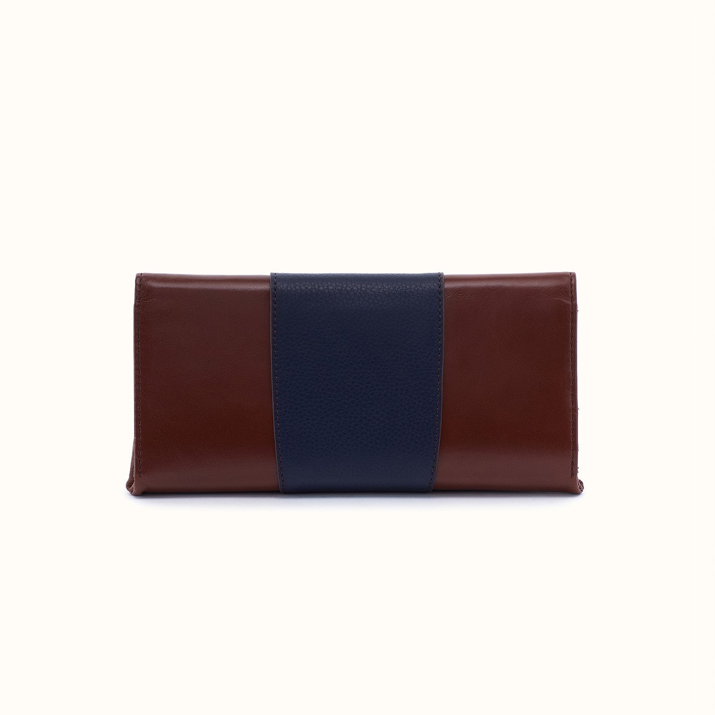 Rachel Continental Wallet In Pebbled Leather - Ink Navy