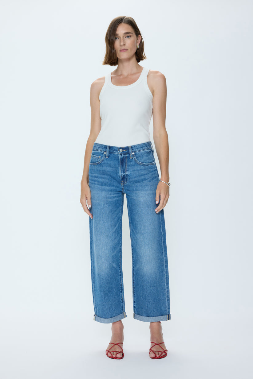 DONNY ROLLED HEM BOYFRIEND JEAN - HEARTFELT