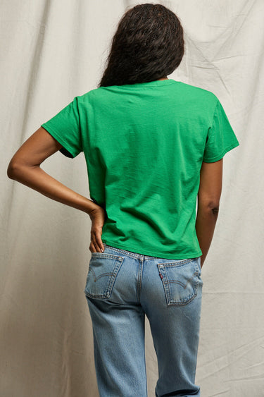 Harley cotton boxy crewneck tee Grass