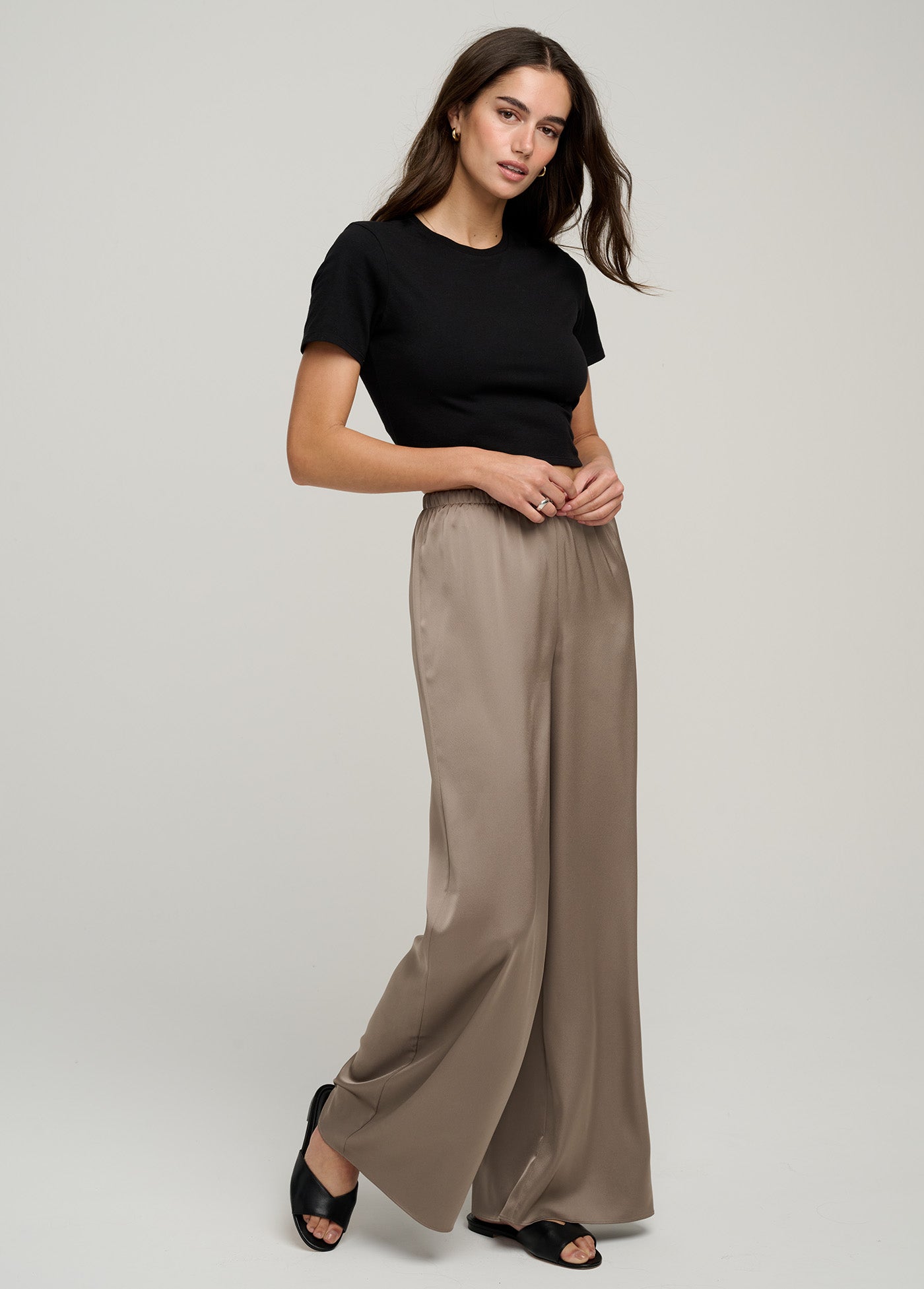 The Everything Wide Leg - Soft Taupe