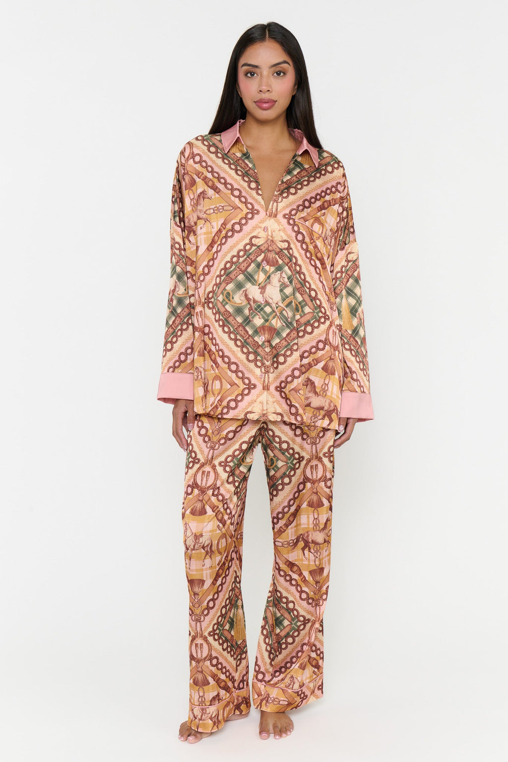 Saddle Club Silky Overslept PJ Set