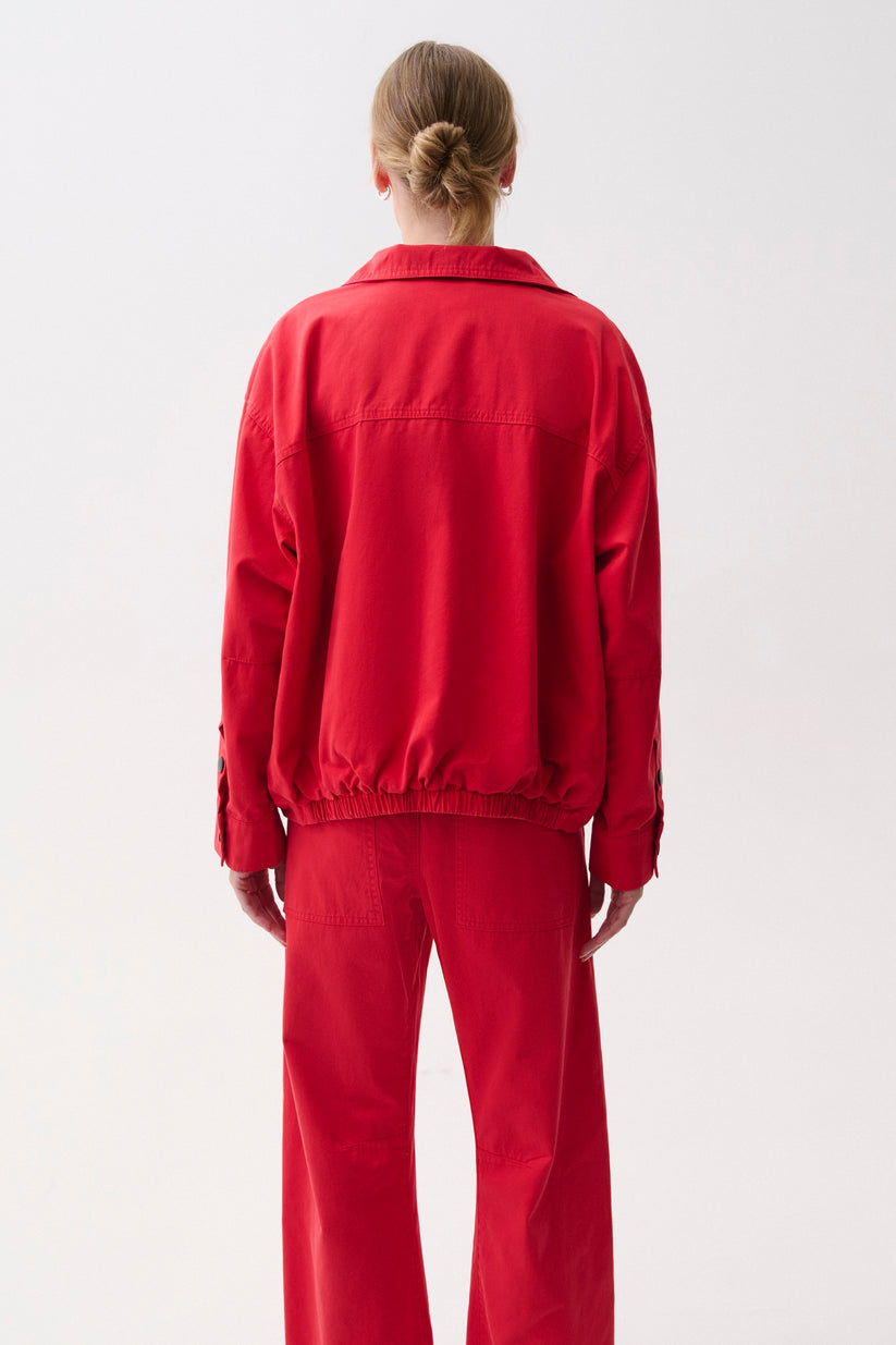 LIBERTY FUNNEL NECK JACKET - NEGRONI