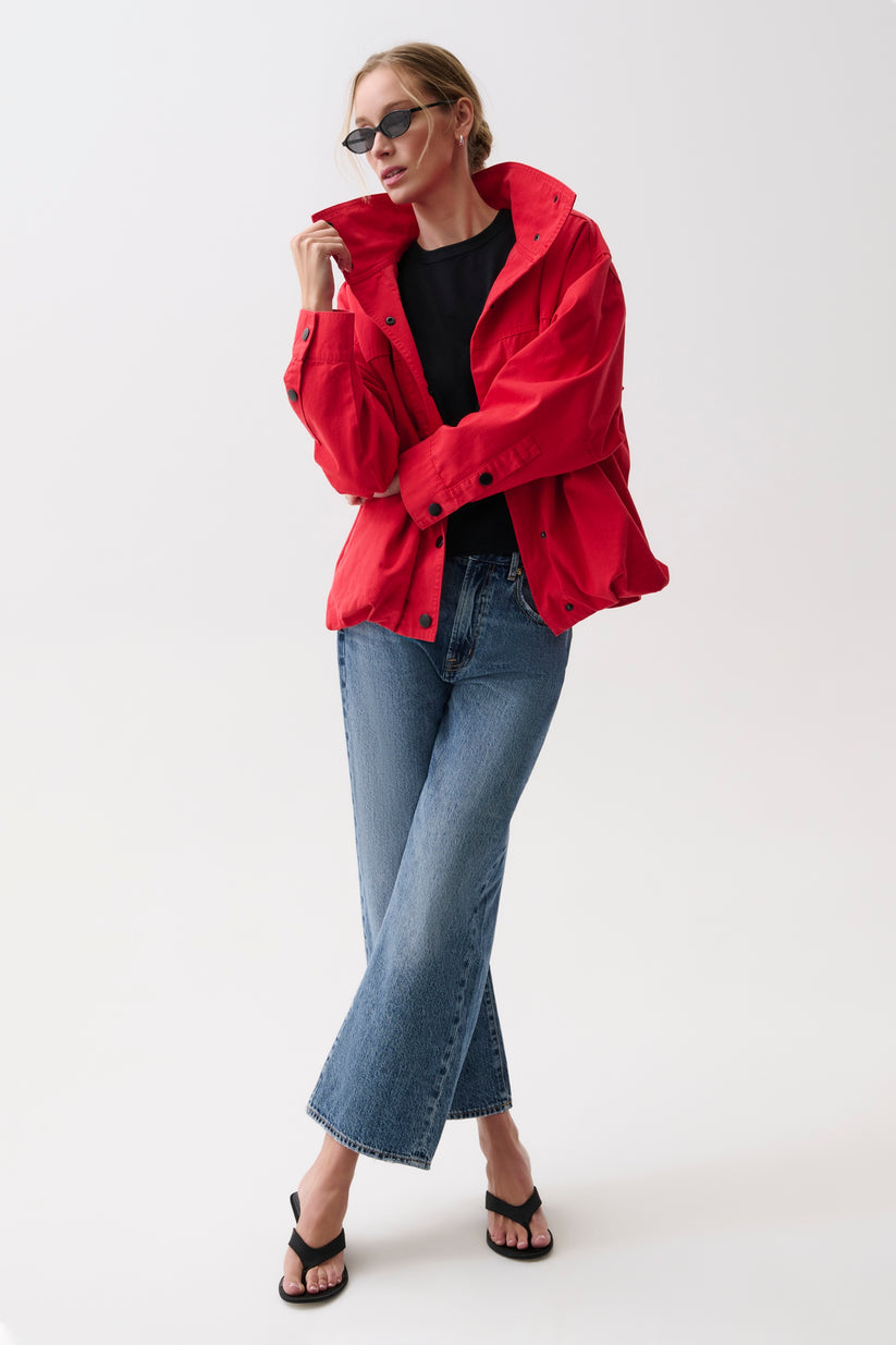 LIBERTY FUNNEL NECK JACKET - NEGRONI