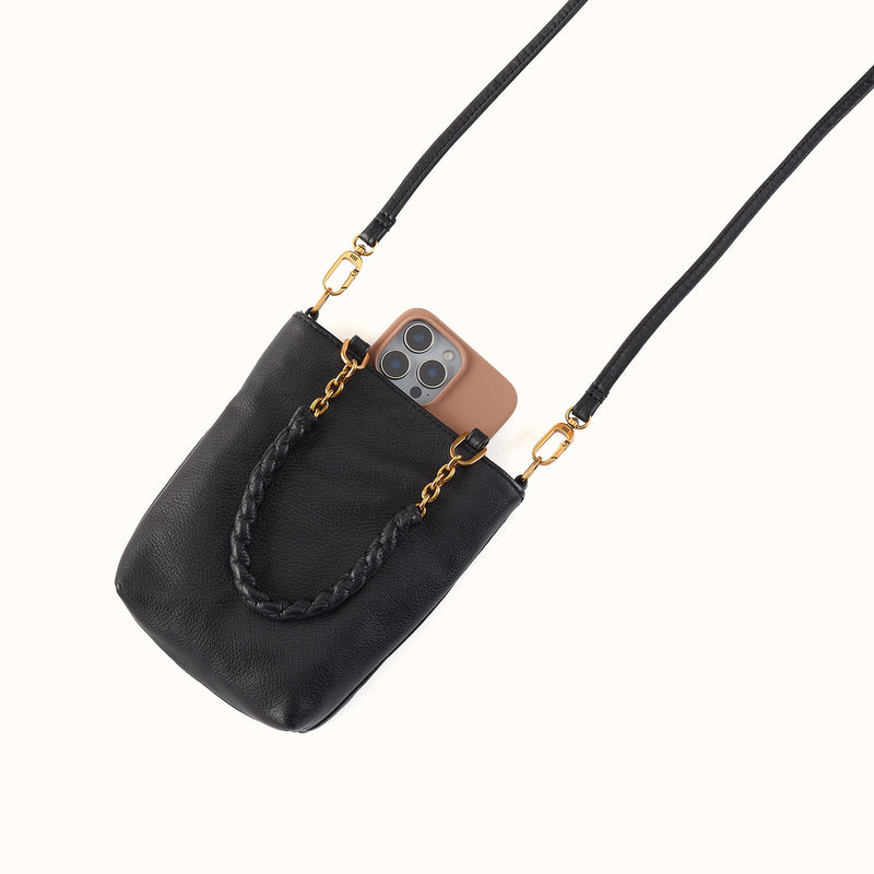 Tennessee Mini Bag - Pebble Leather - Black