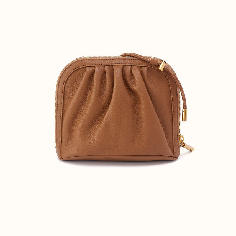 Isabelle Crossbody - Pebbled Leather | Timber Brown