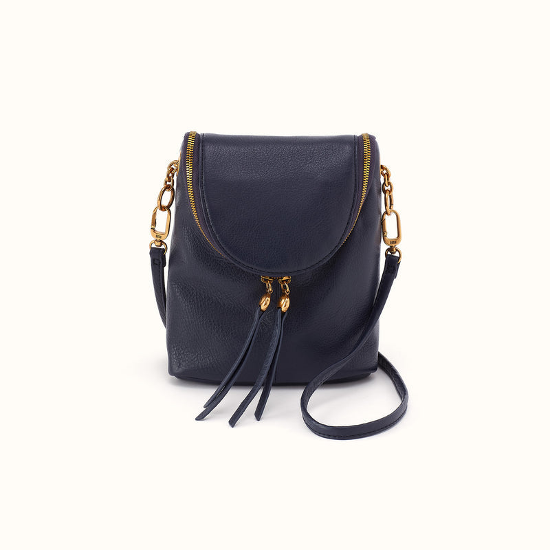 Fern Duo Crossbody - Pebbled Leather | Ink Navy