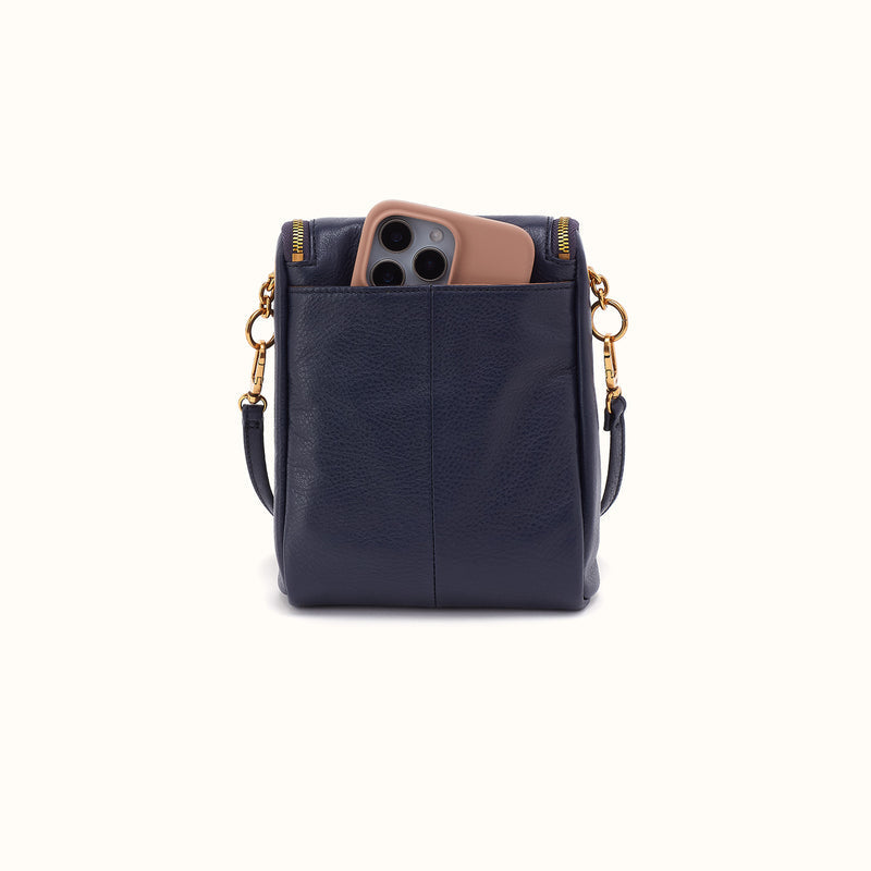 Fern Duo Crossbody - Pebbled Leather | Ink Navy