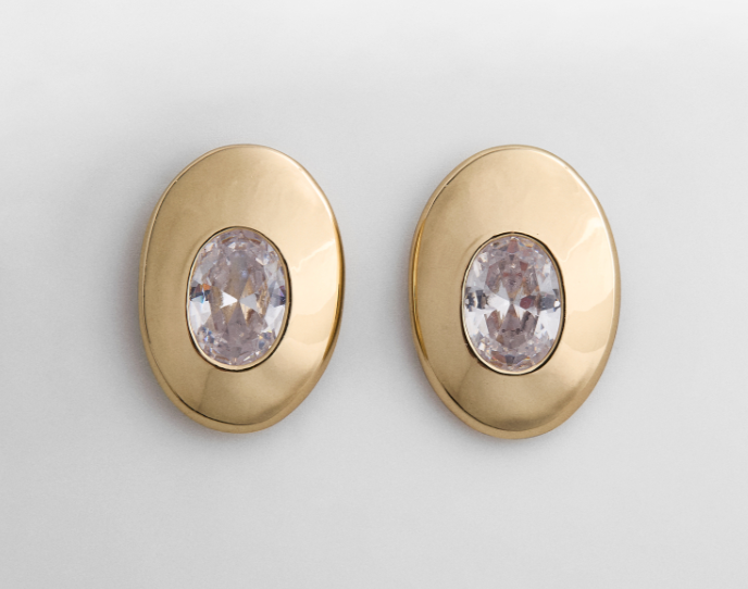 Maude Gold Stud Earrings