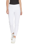 Pull-On White Ankle Pant