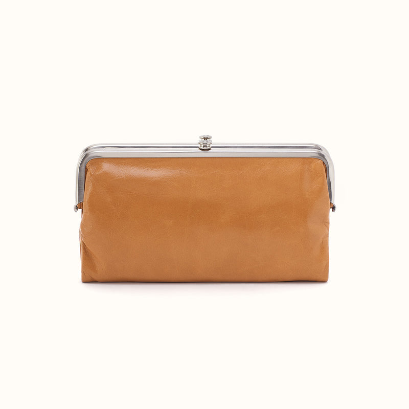 Lauren Clutch-Wallet - Polished Leather | Natural