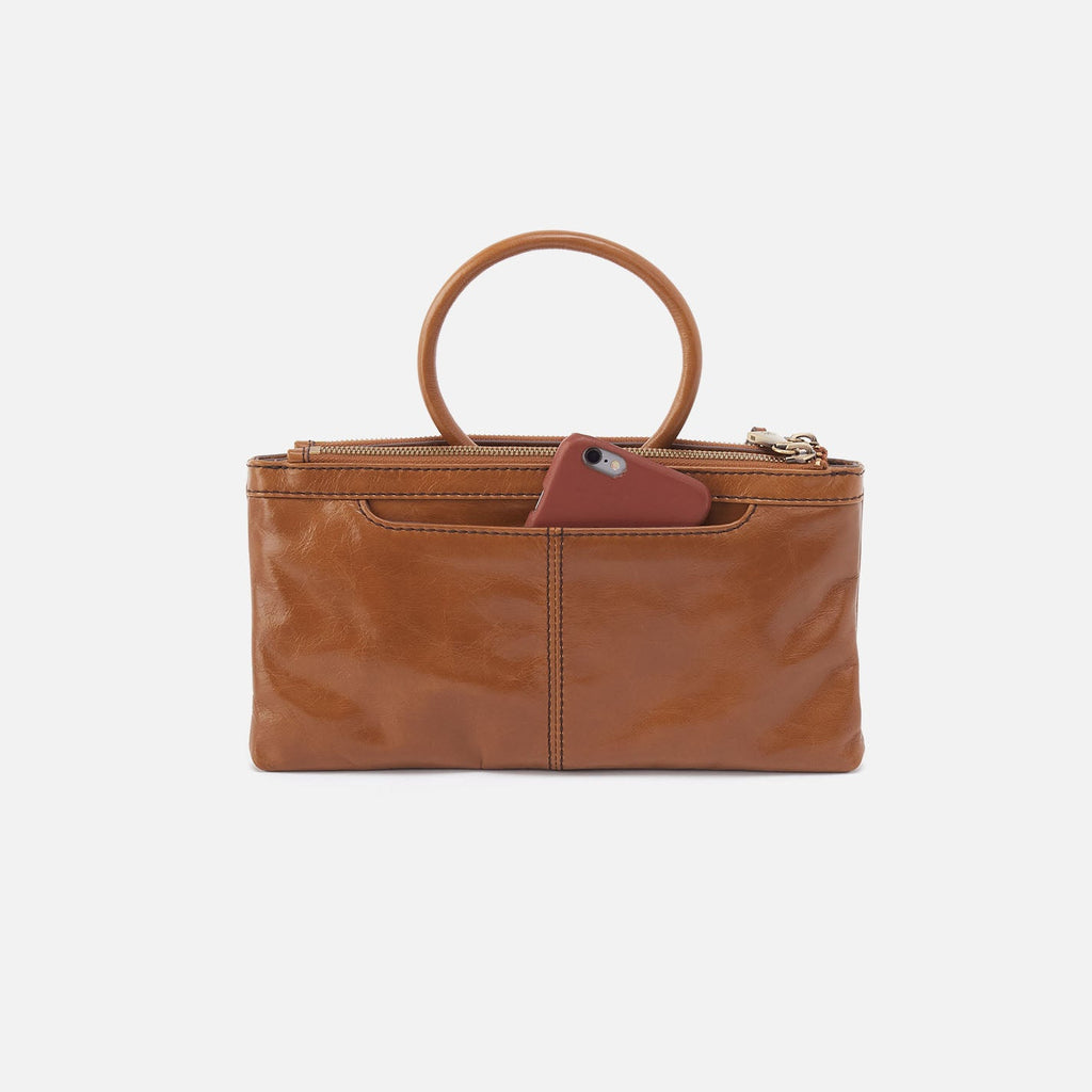 Sable Crossbody In Polished Leather -  Truffle