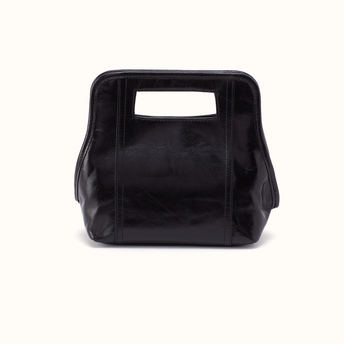 Ace Crossbody In Polished Leather - Black