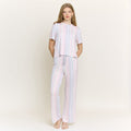 All American Tee Pant Set in Dew Multi Stripe