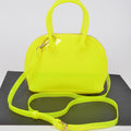 Neon Clear Handle Crossbody Bag