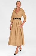 Cosmopolitan Dress- Solid Khaki