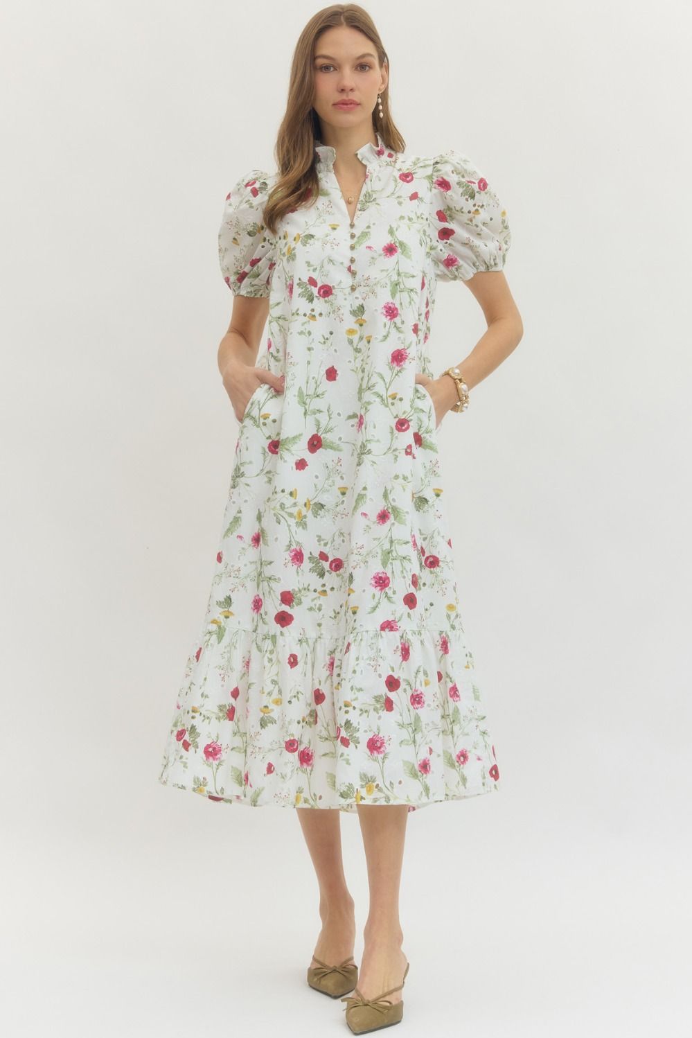 Petunia Eyelet Maxi Dress