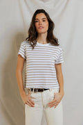 Everette stripe jersey striped short sleeve tee