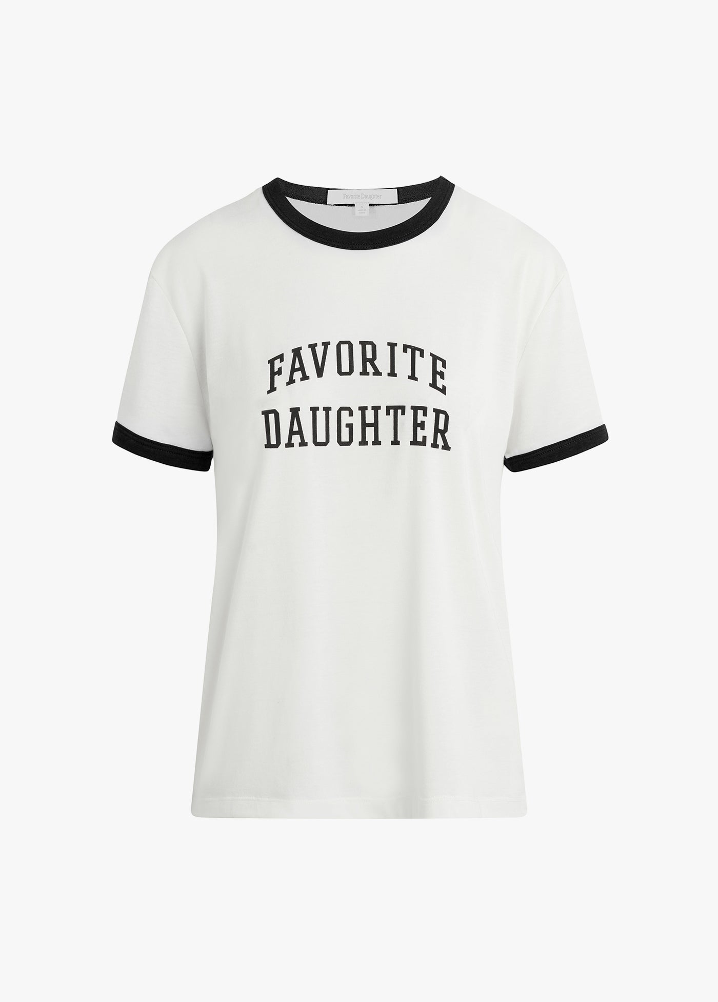 THE COLLEGIATE RINGER TEE Classic Black