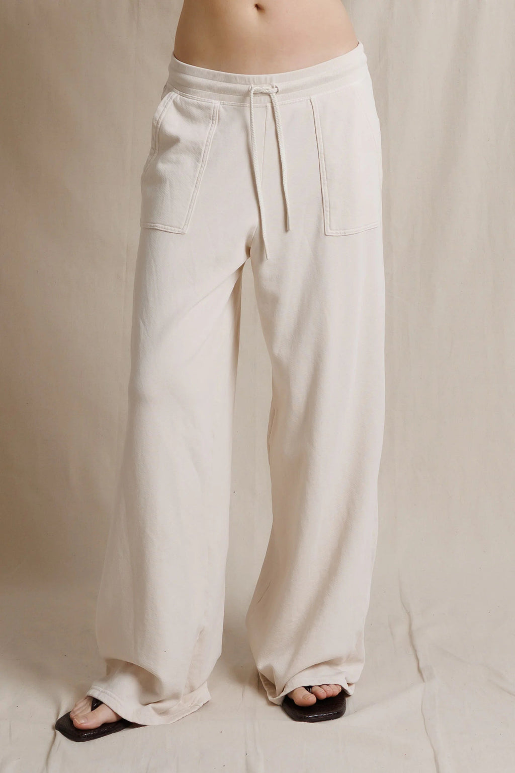 Noa french terry pant with pockets - Sugar