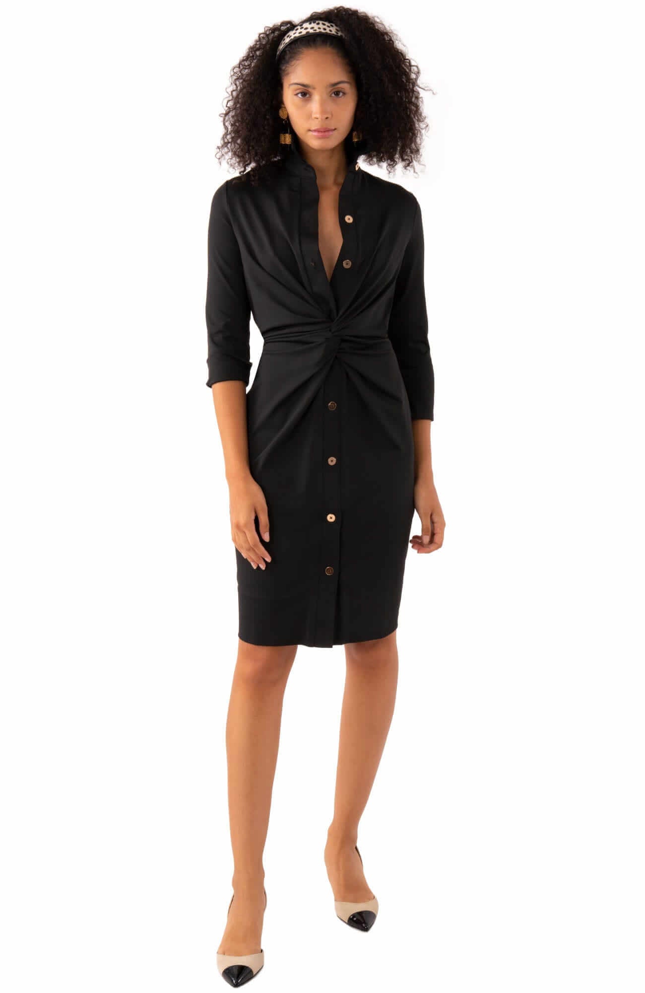Twist & Shout Dress - Solid Black