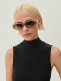 bethnall oval sunglasses - cocoa taupe