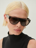 dalling oversize sunglasses - chocolate