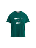 The Favorite Aunt Tee - Rainforest/white