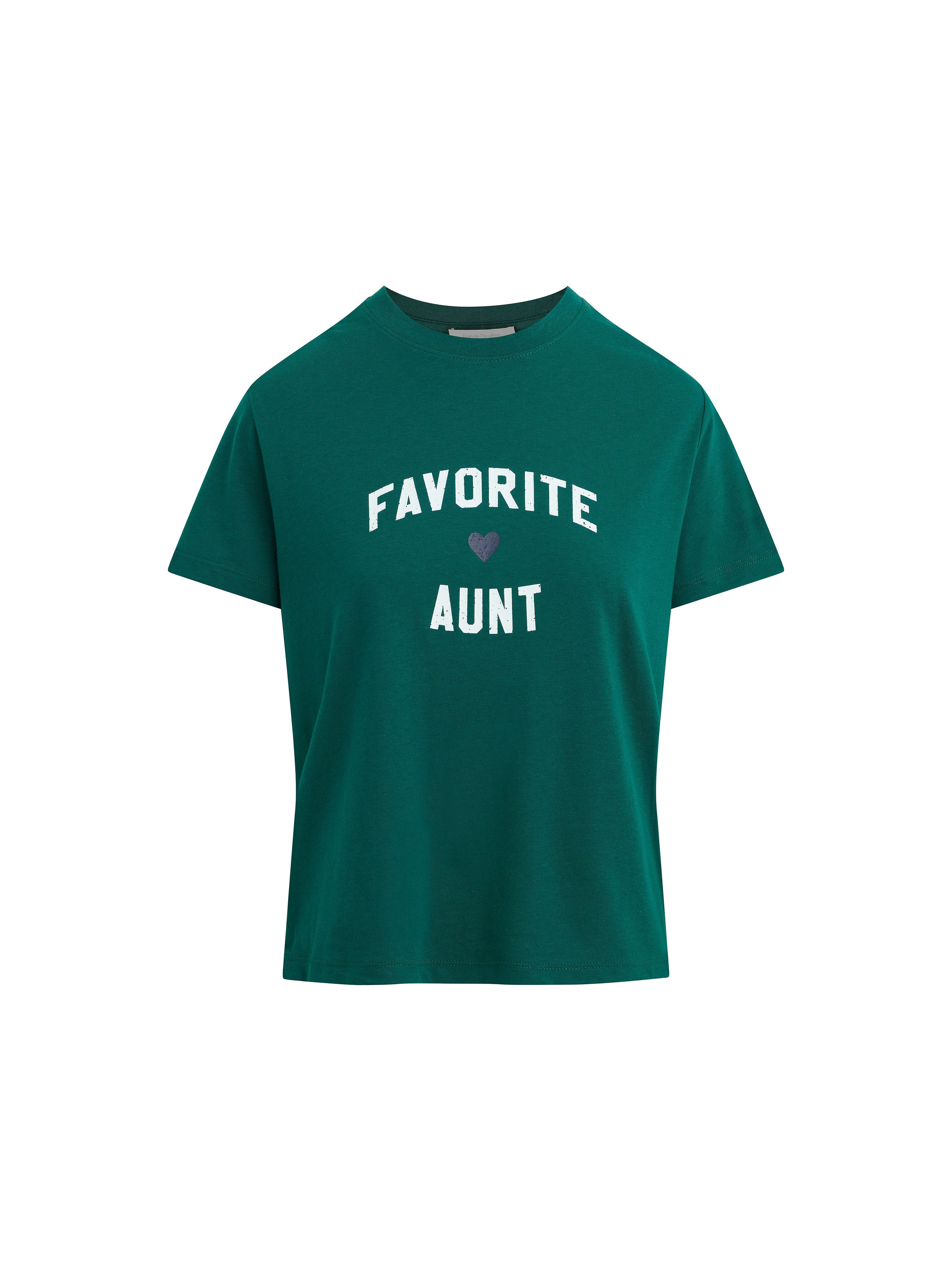 The Favorite Aunt Tee - Rainforest/white