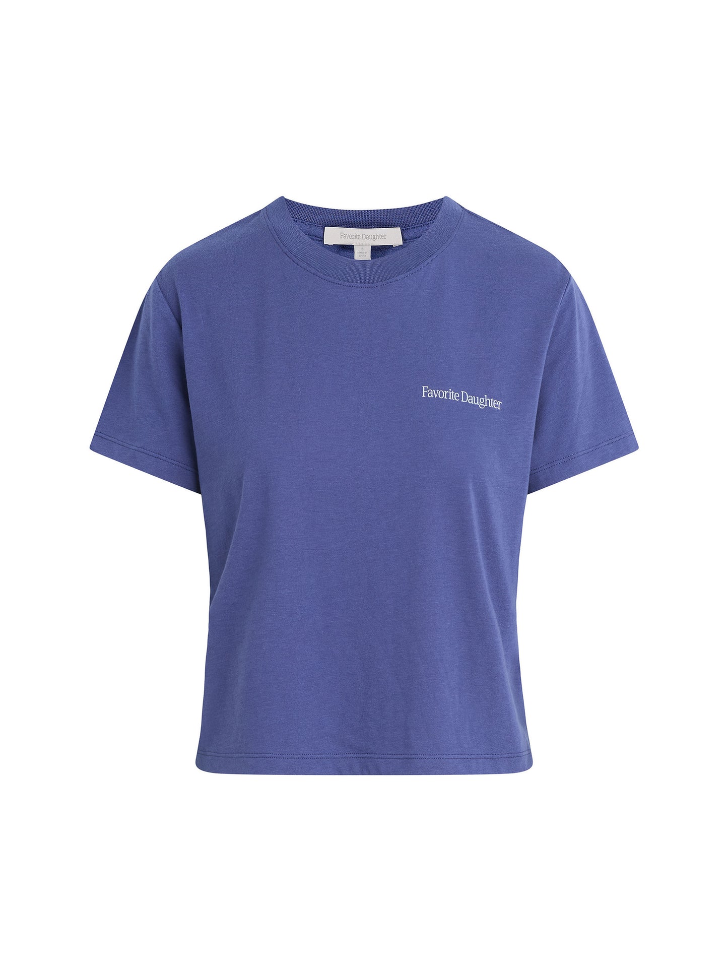 Cropped Logo Tee - Venetian Blue