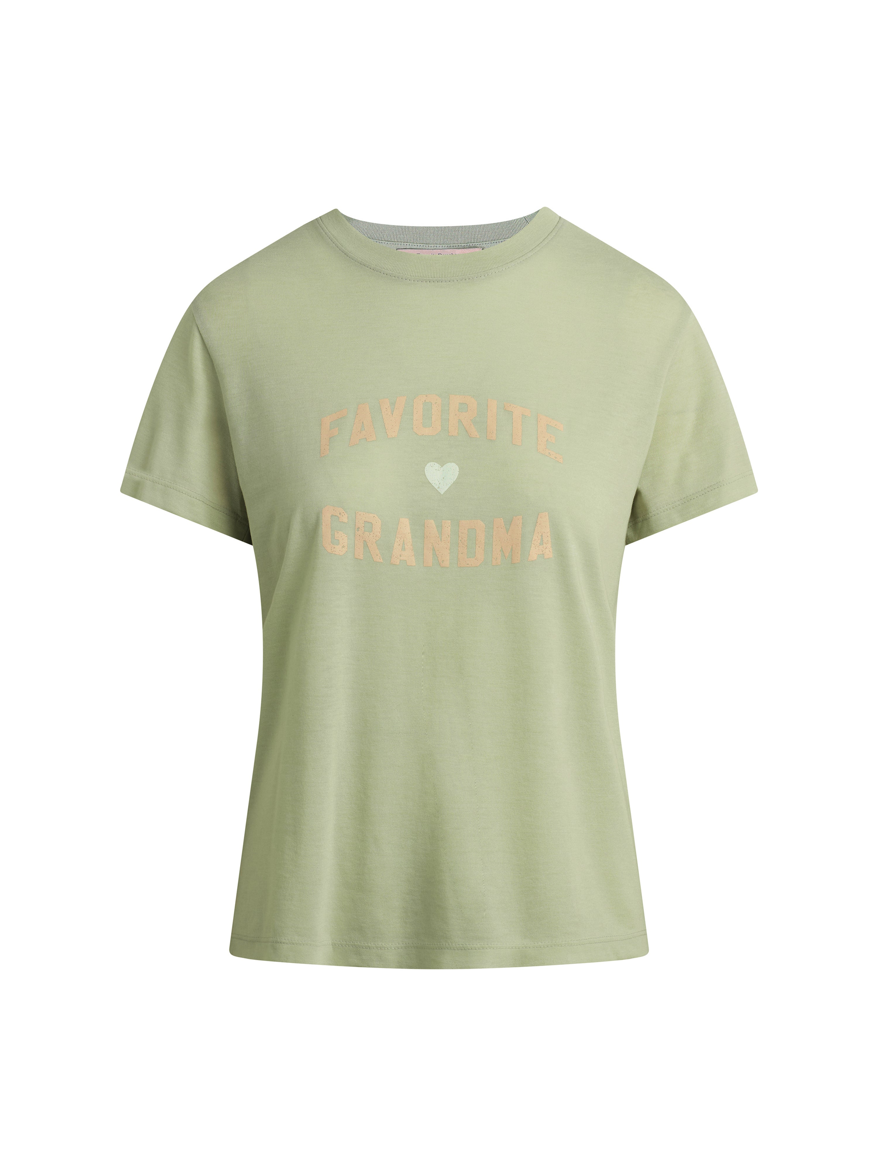 The Favorite Grandma Tee - Light Sage/ Pale Pink