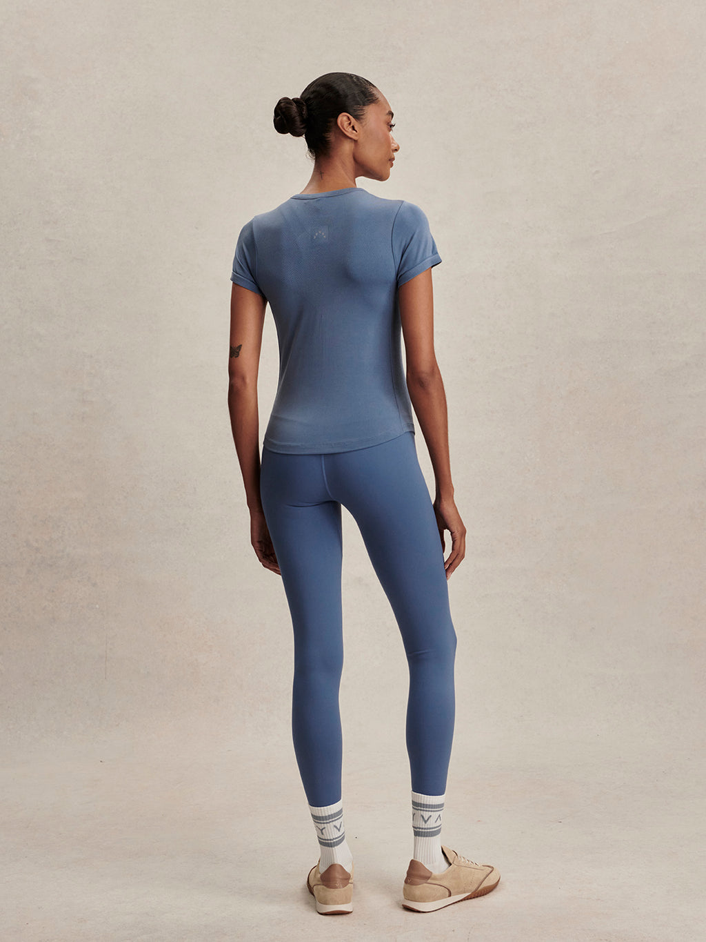 casper seamless tee - bijou blue